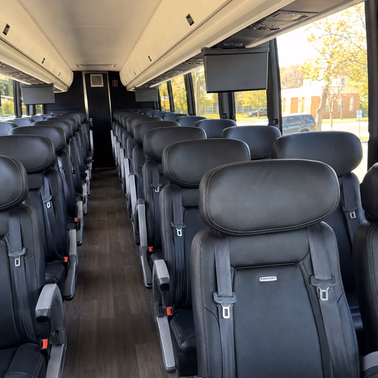 layton charter bus interior