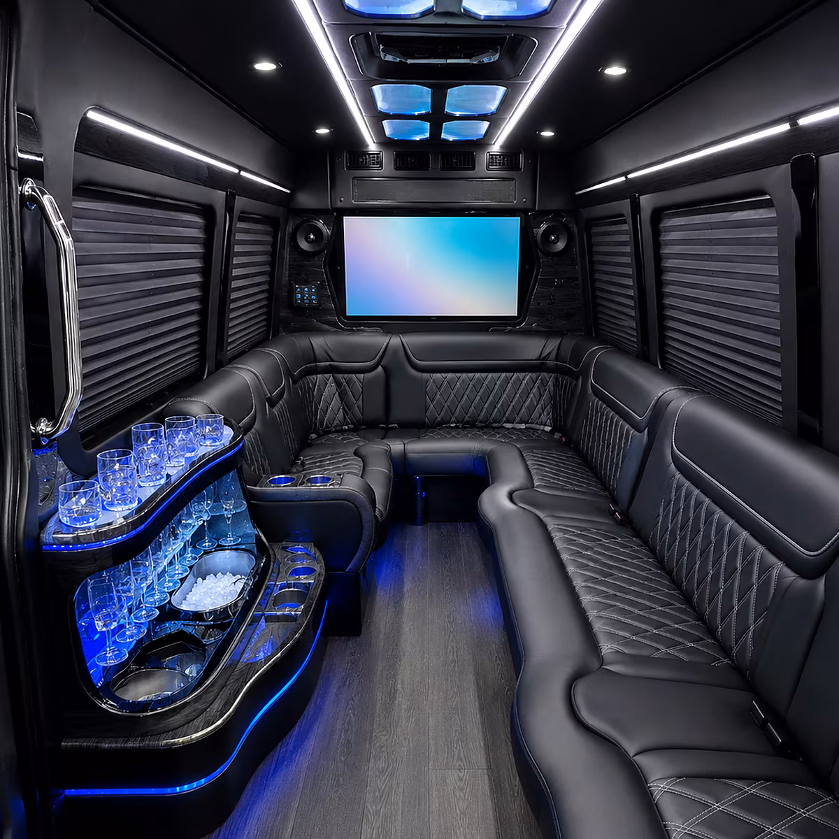 layton party bus rentals inside
